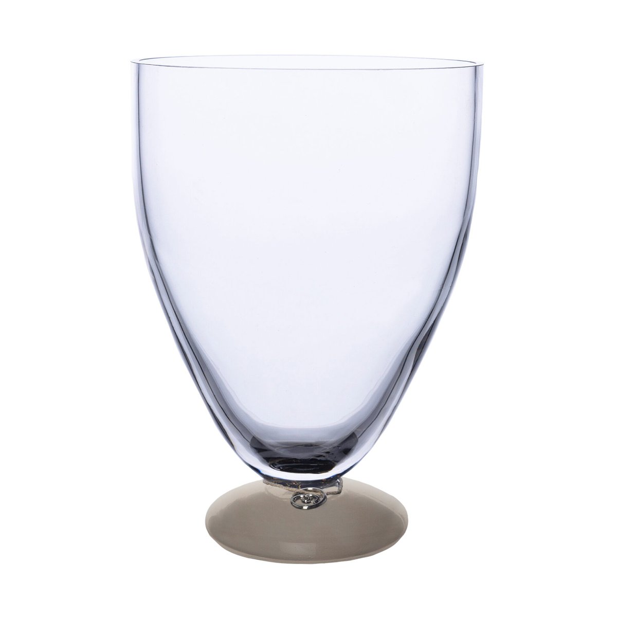 Ernst vas Ø15 cm Beige | Skandinavisk Design | Vaser | Transparent