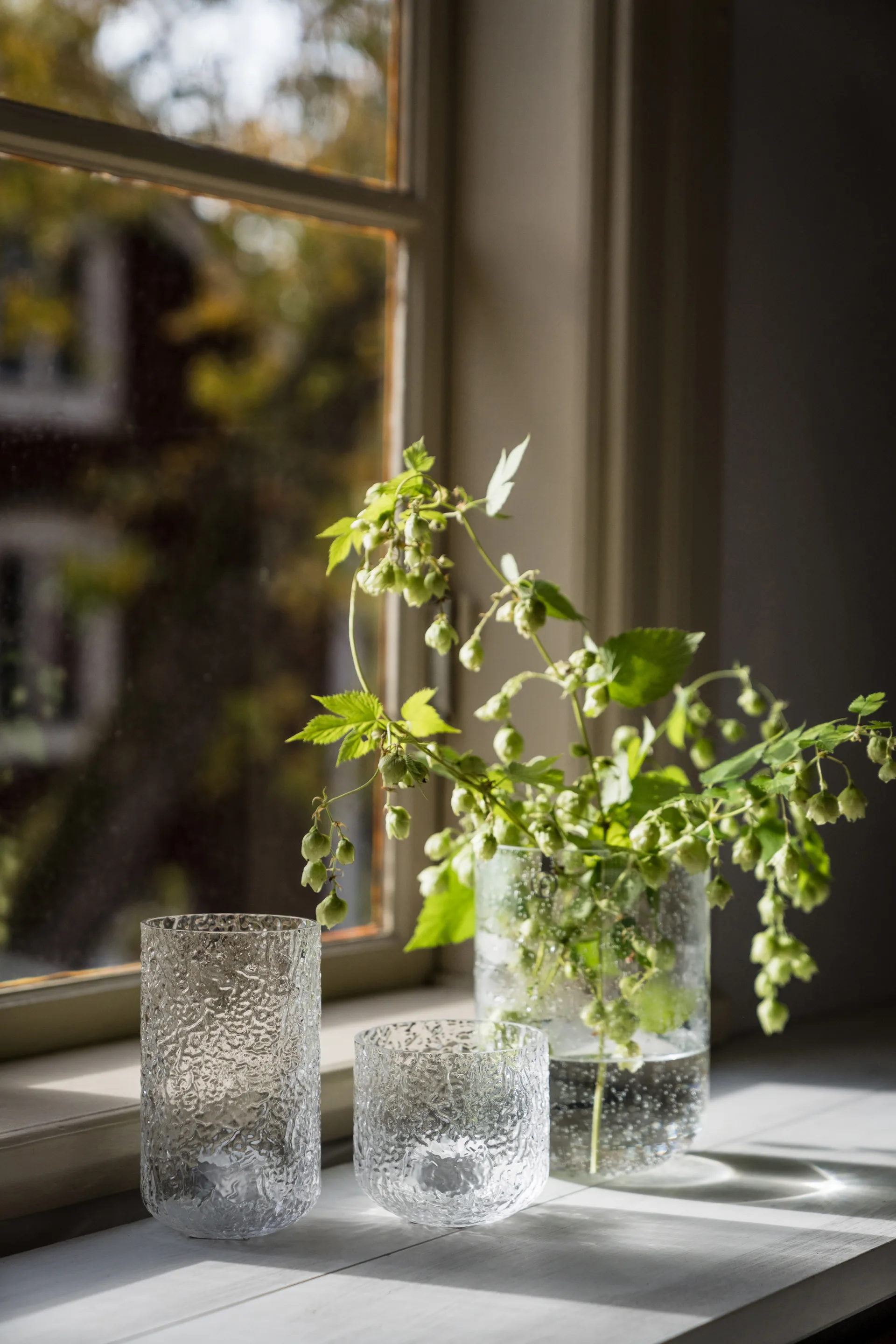 Ernst vas bubbligt glas 18 cm, Klar ERNST