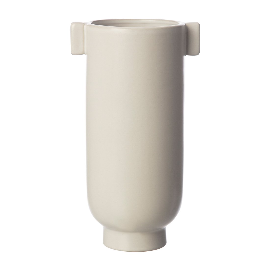 Ernst vas med öra 21 cm Vit Sand | Skandinavisk Design | Vaser | Vit
