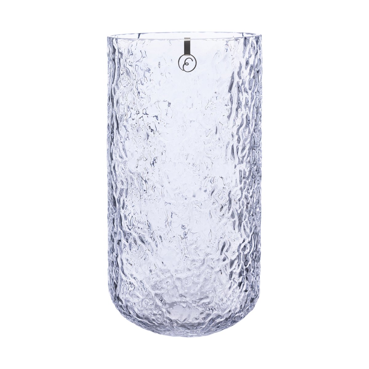 Ernst vas mönstrad 25 cm Klar | Skandinavisk Design | Vaser | Transparent