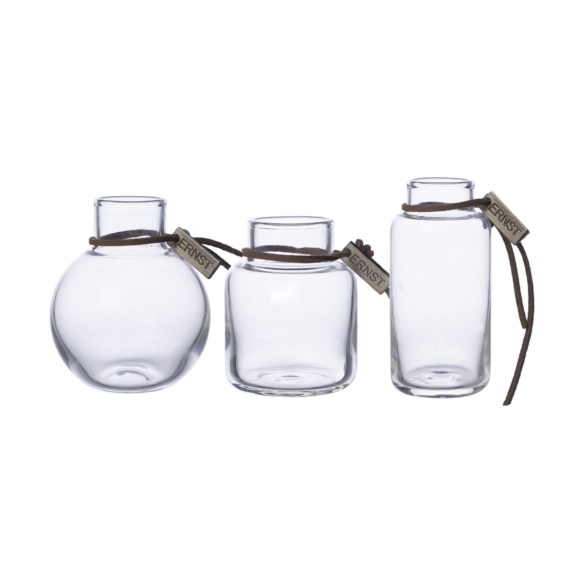 Ernst vas presentförpackning 3 delar Klar | Skandinavisk Design | Vaser | Transparent