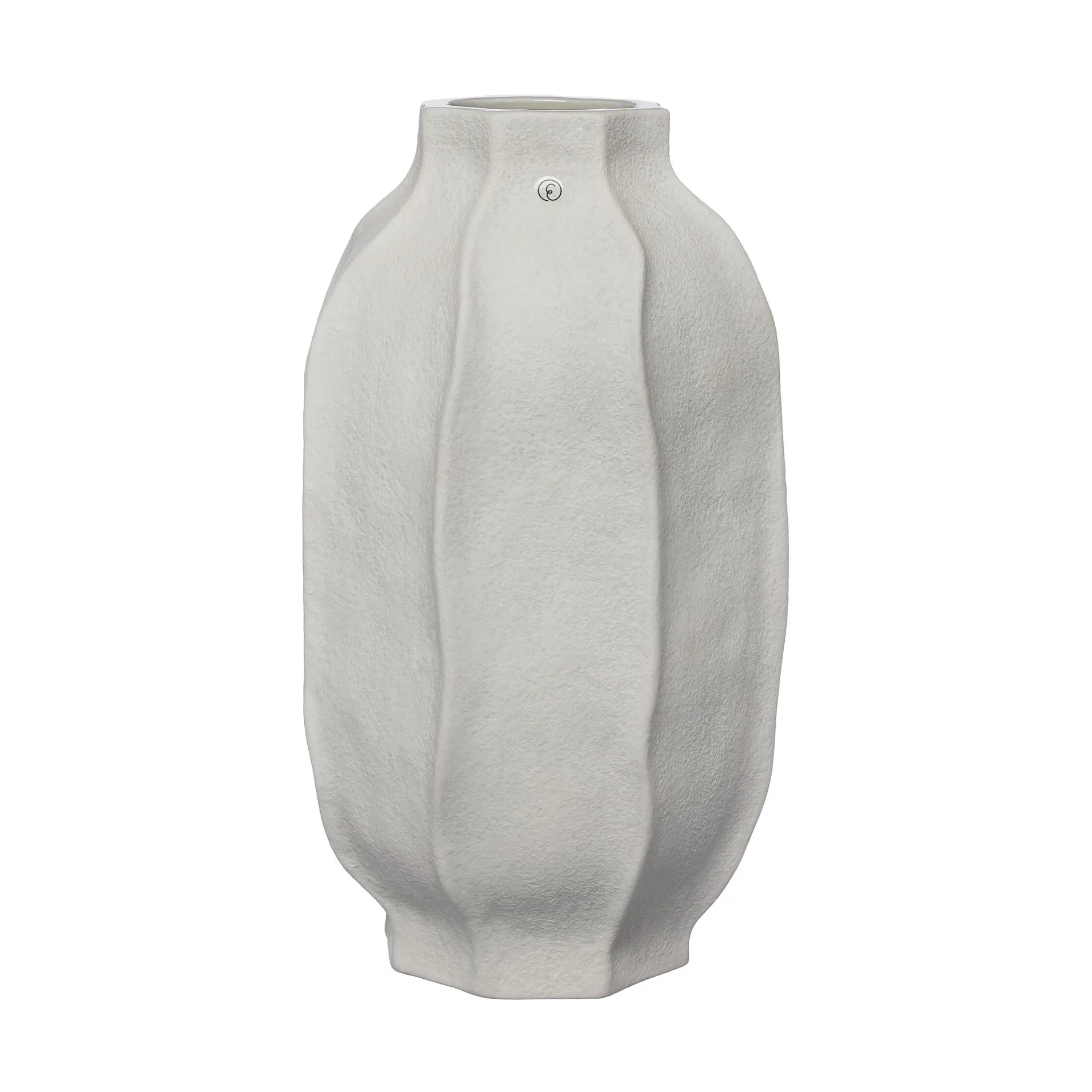 Ernst vas stengods Ø18x30 cm, Naturvit ERNST