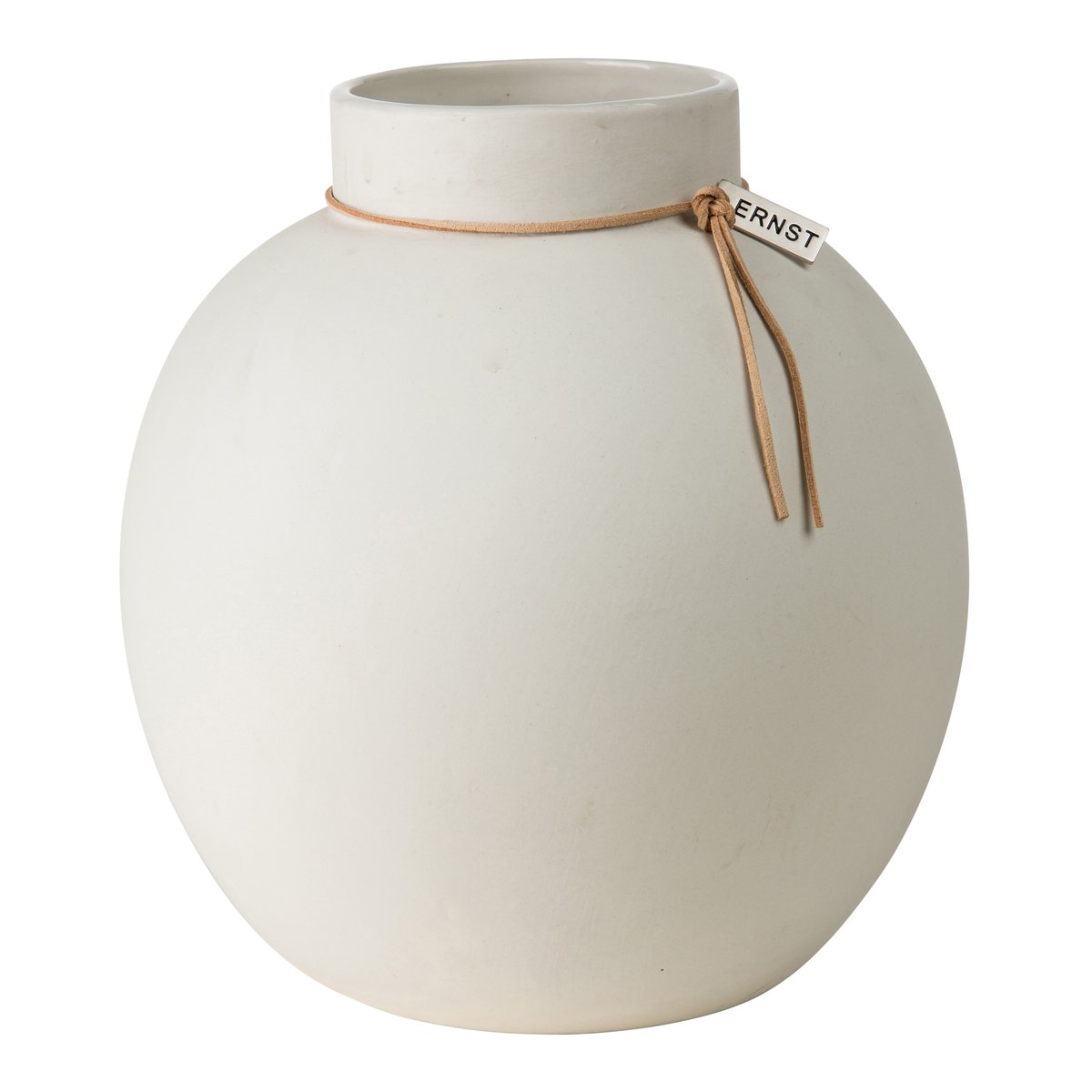 Ernst vas stengods vit 22 cm | Skandinavisk Design | Vaser | Vit
