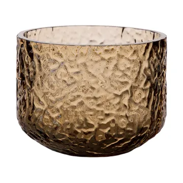 Ernst vas/ljuslykta mönstrad - Bärnsten, Ø8x6 cm - ERNST