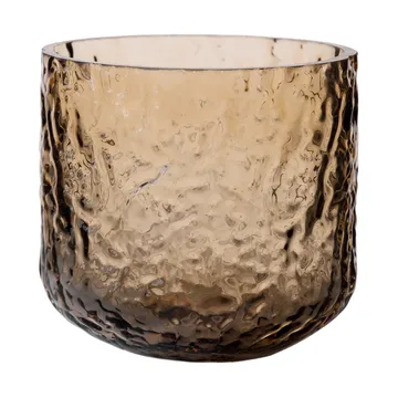 Ernst vas/ljuslykta mönstrad - Bärnsten, Ø9x10 cm - ERNST