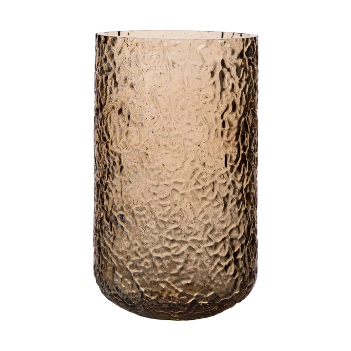 Ernst vas/ljuslykta mönstrad - Bärnsten, Ø9x15 cm - ERNST