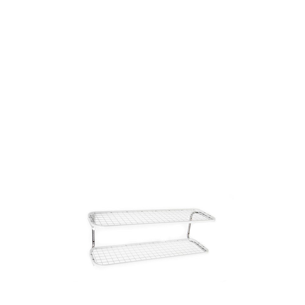 Essem Design Classic 650 skohylla vit/krom, 2 plan, 60 cm