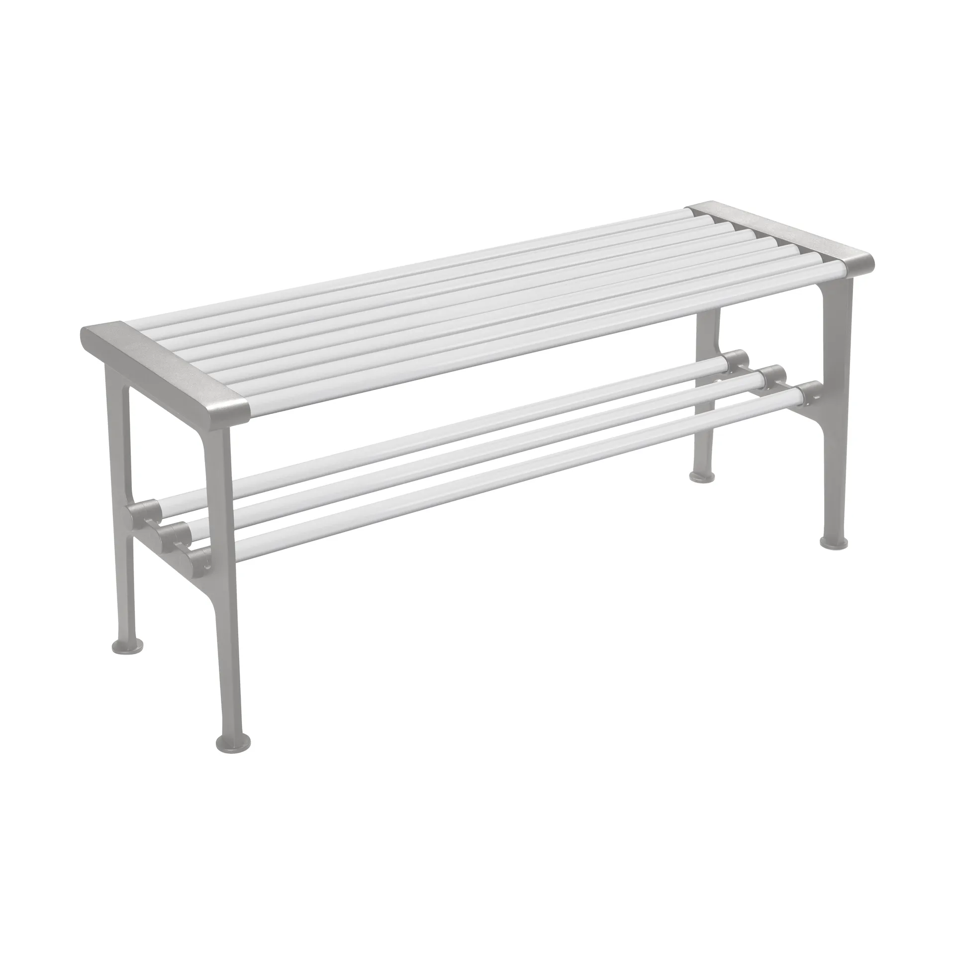 Nostalgi bänk 100 cm, Vit-aluminium Essem Design
