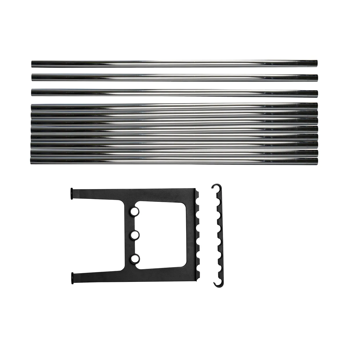 Essem Design Nostalgi bänk påbyggnad 100 cm Krom-svart