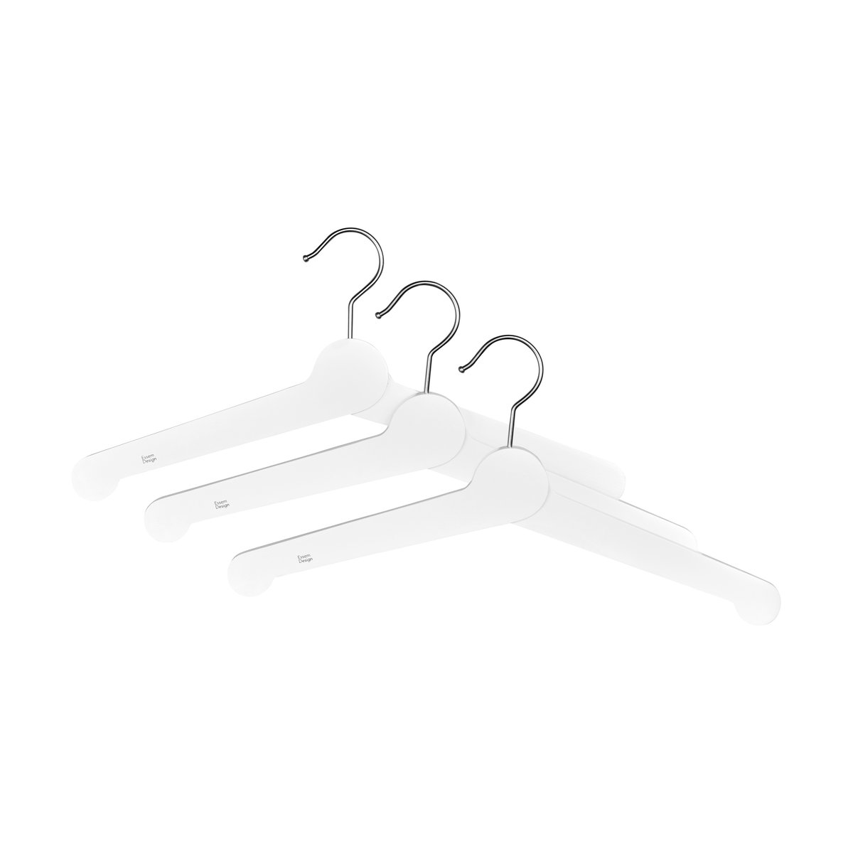 Essem Design Nostalgi galge 3-pack Vit | Skandinavisk Design | Klädställningar & Galgar | Vit