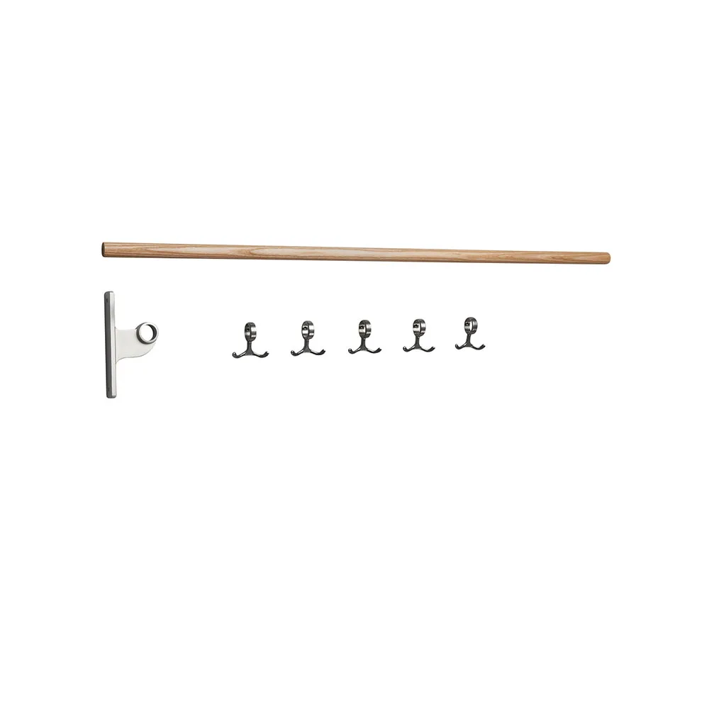 Essem Design Nostalgi påbyggnad kroklist ek, aluminiumstativ