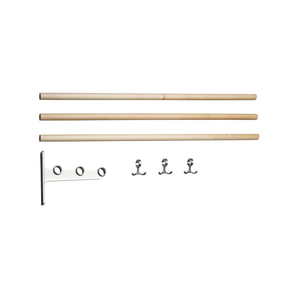 Essem Design Nostalgi påbyggnad sko- eller hatthylla björk, aluminiumstativ