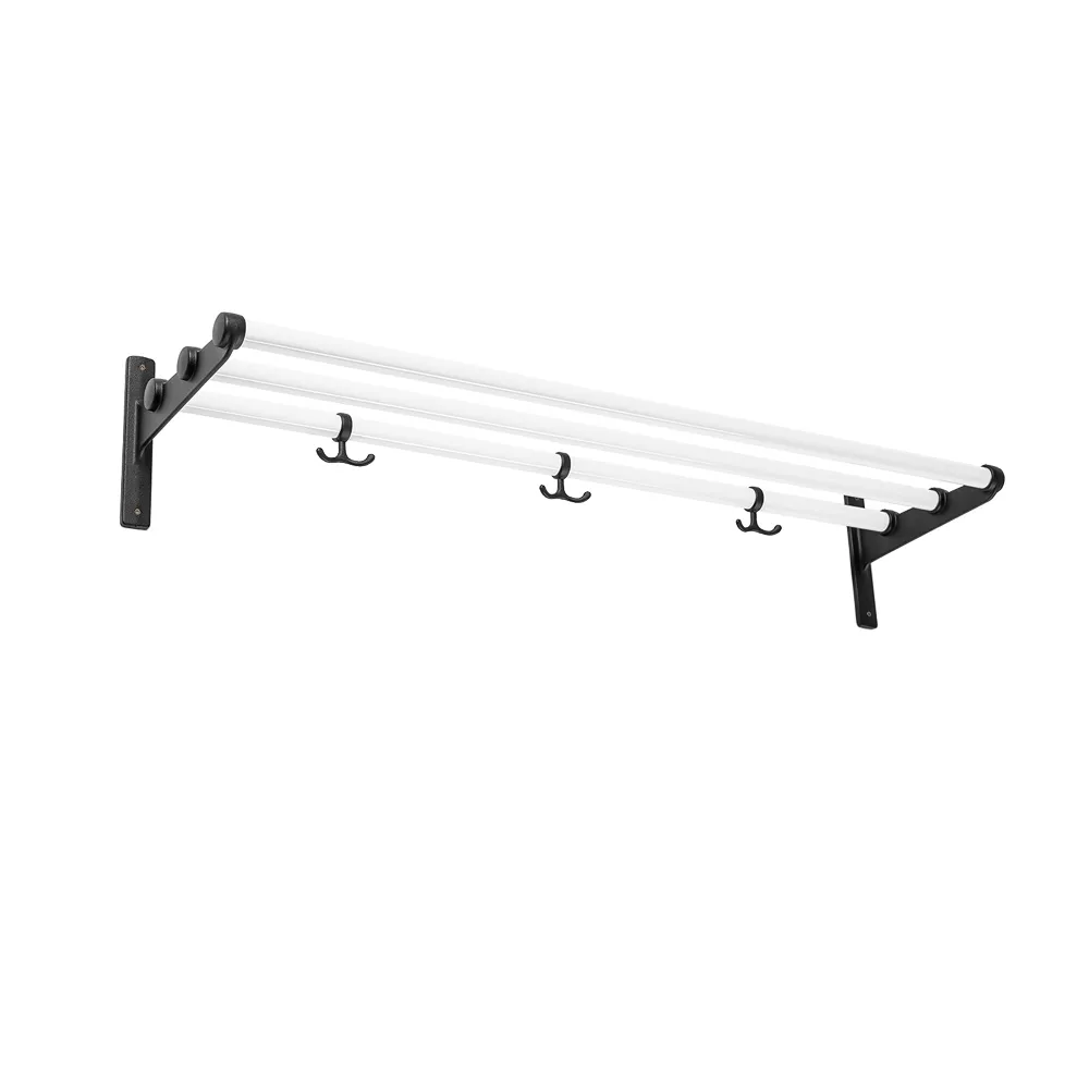 Essem Design Nostalgi Sko- eller hatthylla vit, svart stativ