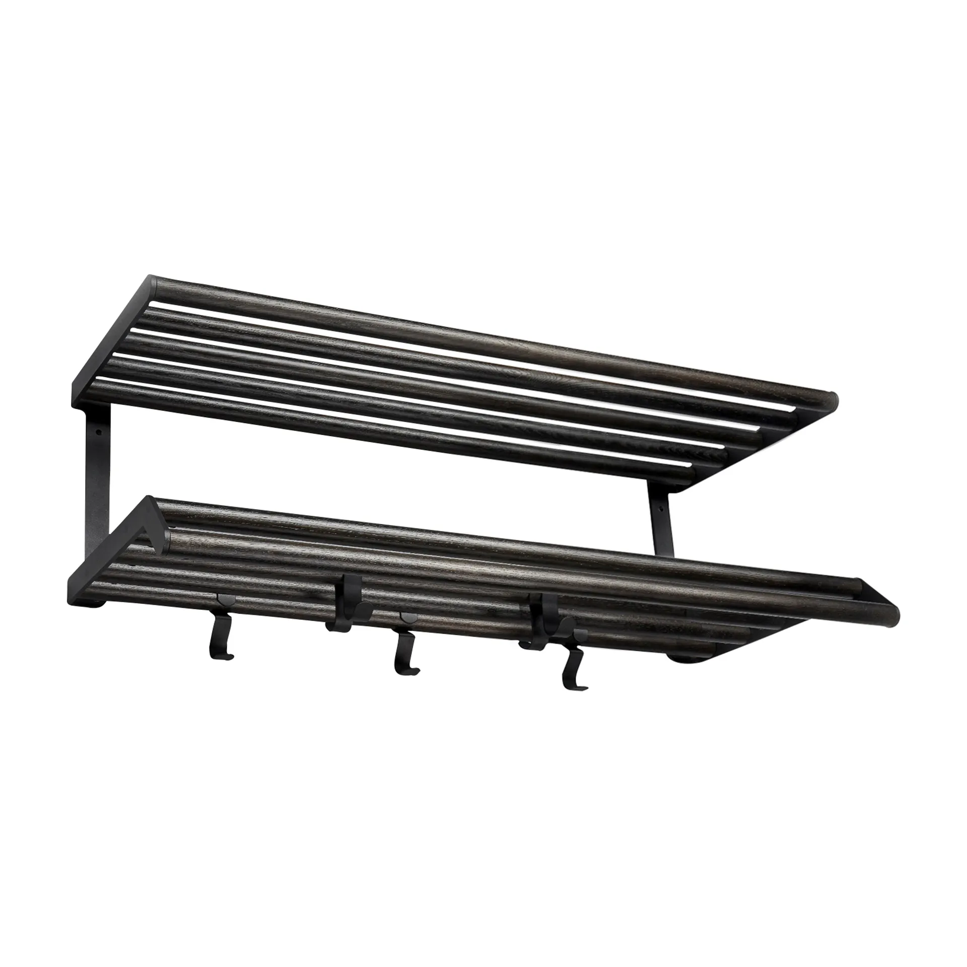 Tamburin hatthylla 60 cm, Svartbetsad ek-svart Essem Design