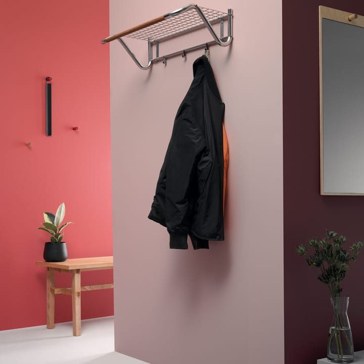 Tillbakablick rektangulär spegel, svart Essem Design