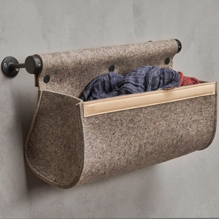 Ulrika väggförvaring, Naturull-svart Essem Design