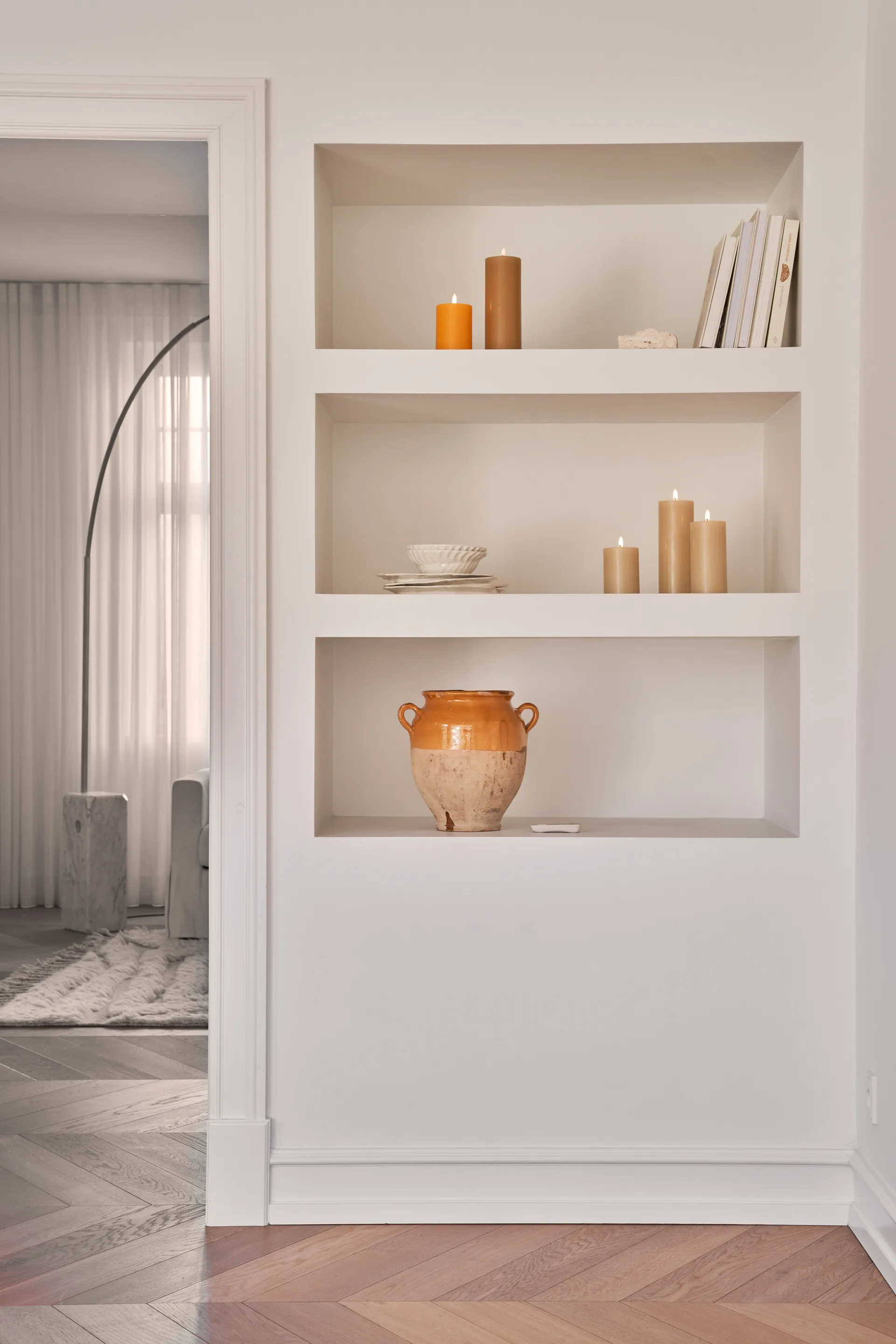 ester & erik blockljus LED, 14 Pale ginger, 10 cm ester & erik