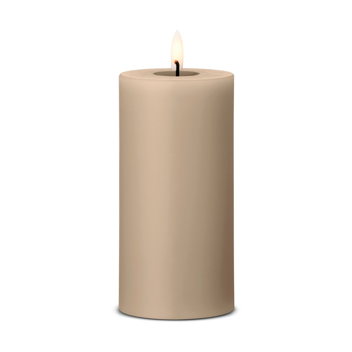 ester & erik blockljus LED 18 Nougat Note, 15 cm | Skandinavisk Design | Ljusslingor & Dekorationsbelysning | Beige