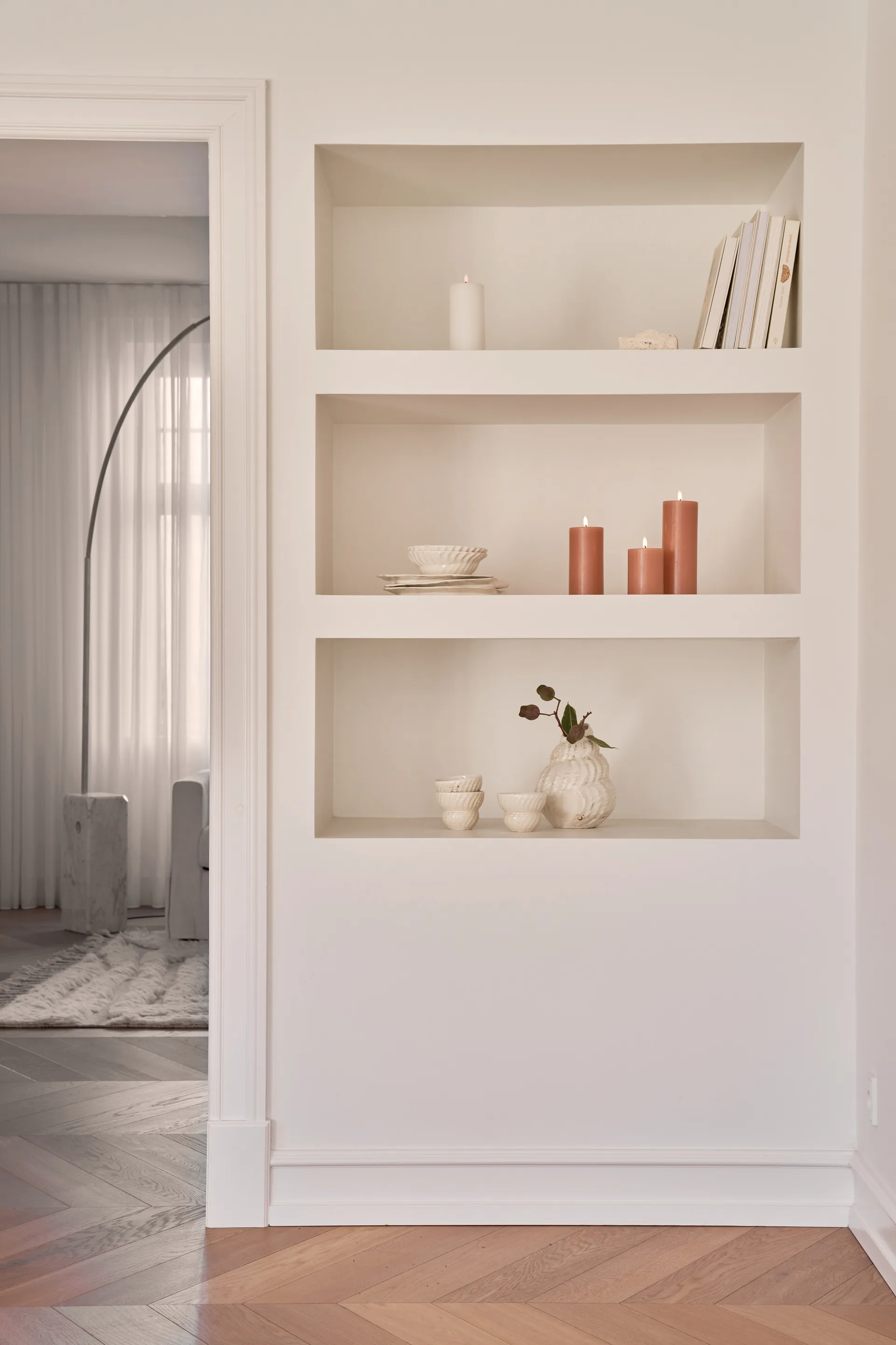 ester & erik blockljus LED, 20 Rosy caramel, 20 cm ester & erik