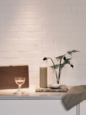 ester & erik blockljus LED - 22 Linen Grey, 20 cm - ester & erik