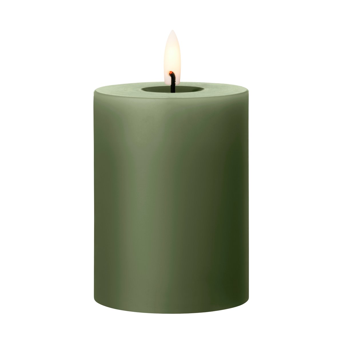 ester & erik blockljus LED 70 Green Soil, 10 cm | Skandinavisk Design | Ljusslingor & Dekorationsbelysning | Grön