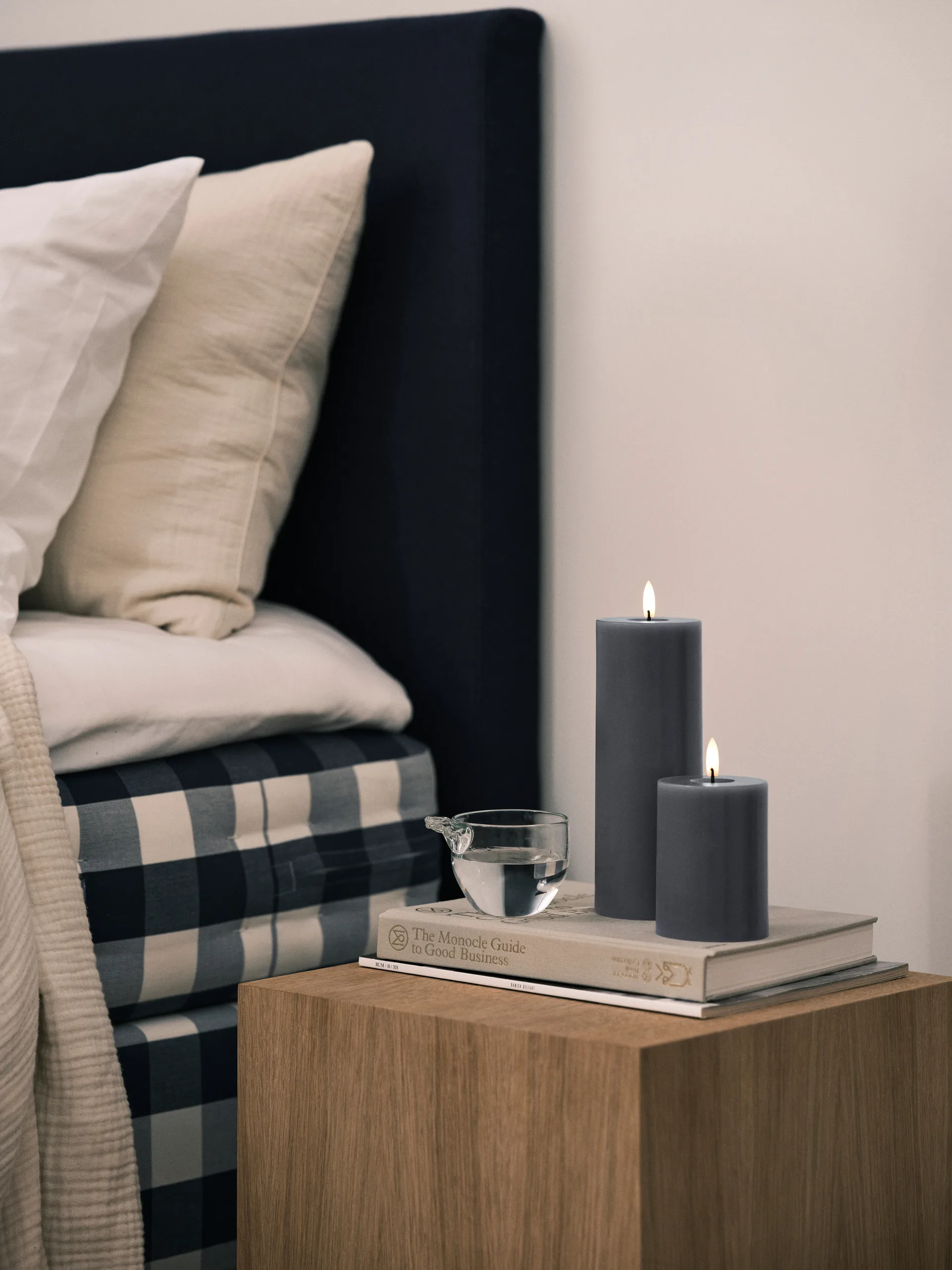 ester & erik blockljus LED, 74 Dark Slate, 10 cm ester & erik