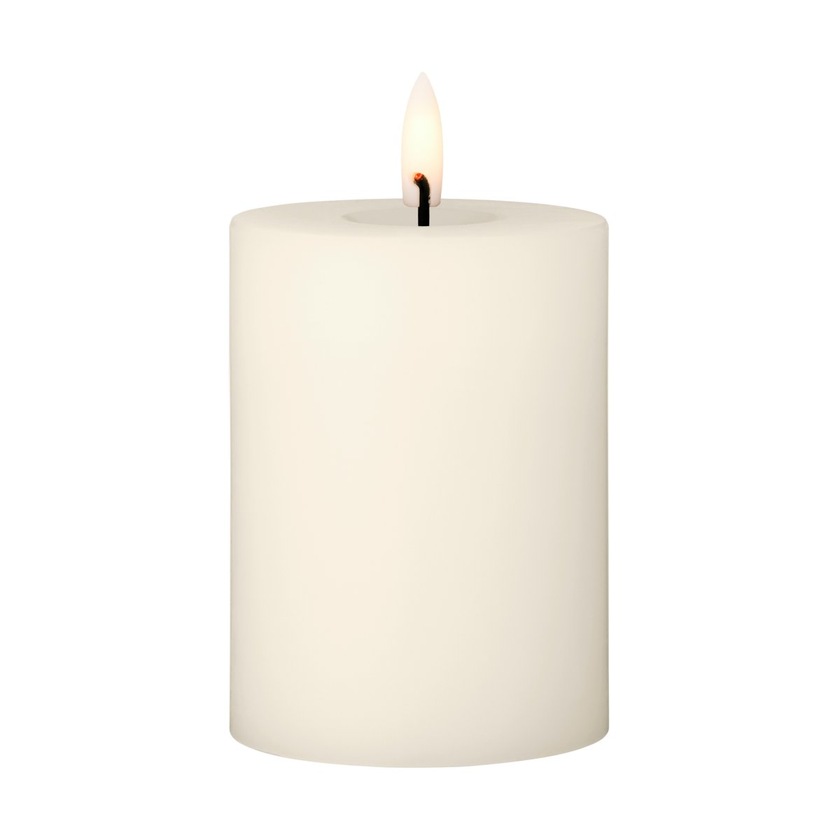 ester & erik blockljus LED Ø7,5x10 cm 06 Ivory | Skandinavisk Design | Ljusslingor & Dekorationsbelysning | Vit