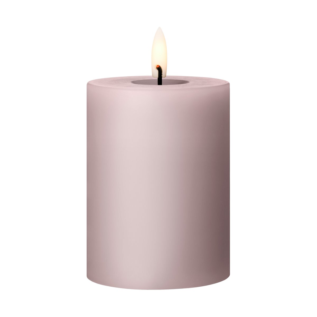 ester & erik blockljus LED Ø7,5x10 cm 52 Soft Rose | Skandinavisk Design | Ljusslingor & Dekorationsbelysning | Rosa