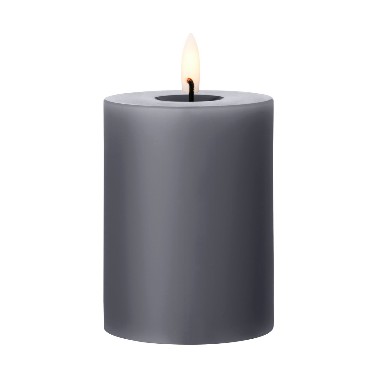 ester & erik blockljus LED Ø7,5x10 cm 74 Dark Slate