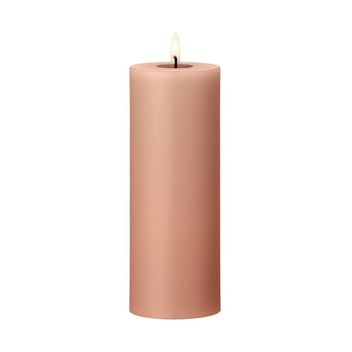 ester & erik blockljus LED Ø7,5x20 cm - 20 Rosy caramel, 20 cm - Ester & erik