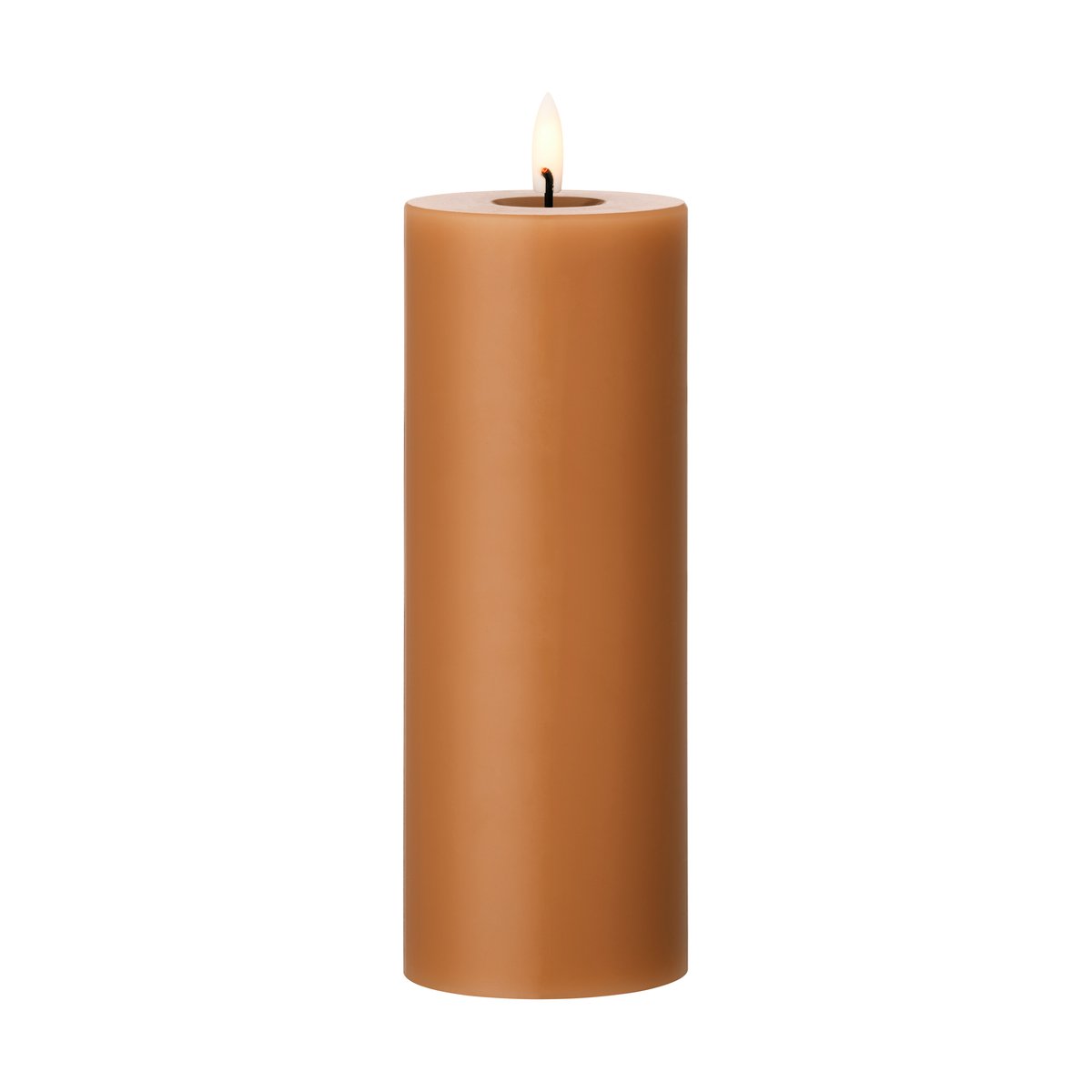 ester & erik blockljus LED Ø7,5x20 cm 23 Raw Toffee