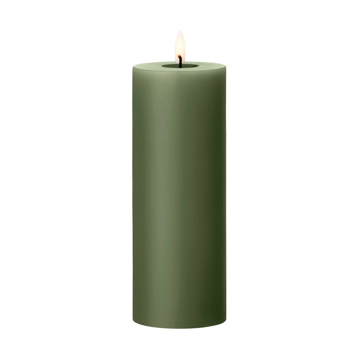 ester & erik blockljus LED Ø7,5x20 cm 70 Green Soil