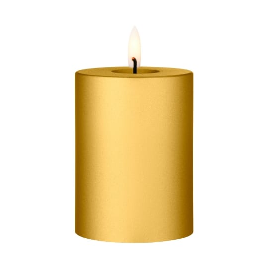 ester & erik blockljus LED - 90 Gold Metallic, 10 cm - Ester & erik