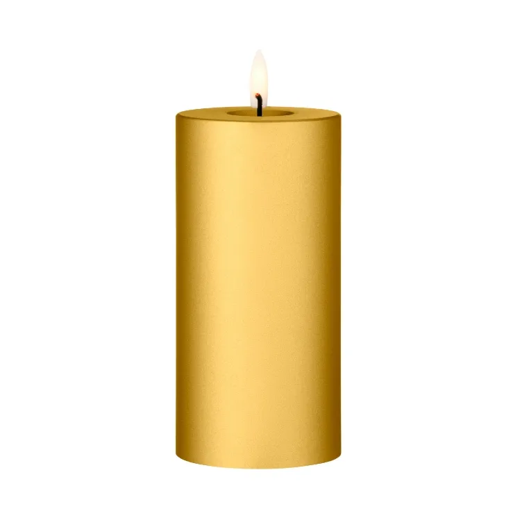 ester & erik blockljus LED, 90 Gold Metallic, 15 cm ester & erik