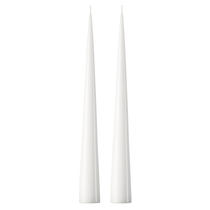 ester & erik konljus 37 cm 2-pack lackad - Pure white 31-0 - ester & erik