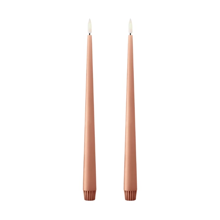 ester & erik kronljus LED 2-pack - 20 Rosy caramel , 30 cm - Ester & erik