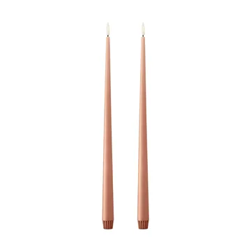 ester & erik kronljus LED 2-pack - 20 Rosy caramel, 40 cm - ester & erik