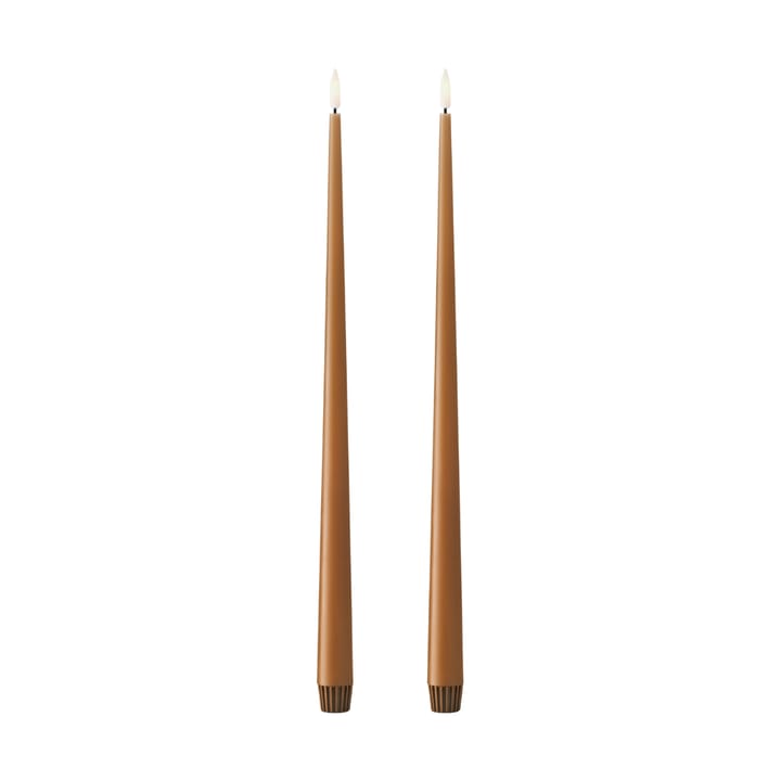 ester & erik kronljus LED 2-pack - 23 Raw Toffee, 40 cm - Ester & erik
