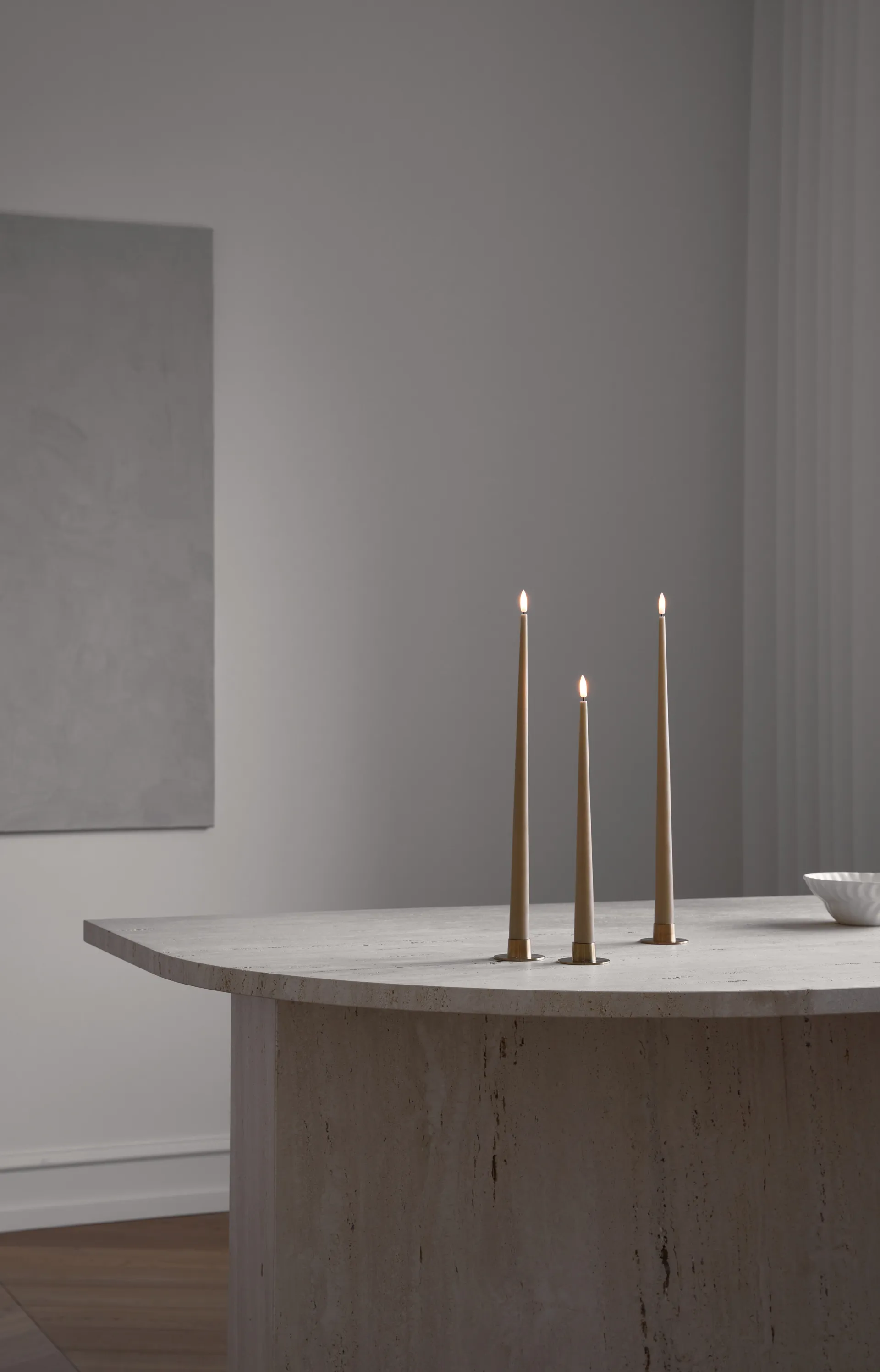 ester & erik kronljus LED 2-pack, 27 Almond butter , 30 cm ester & erik