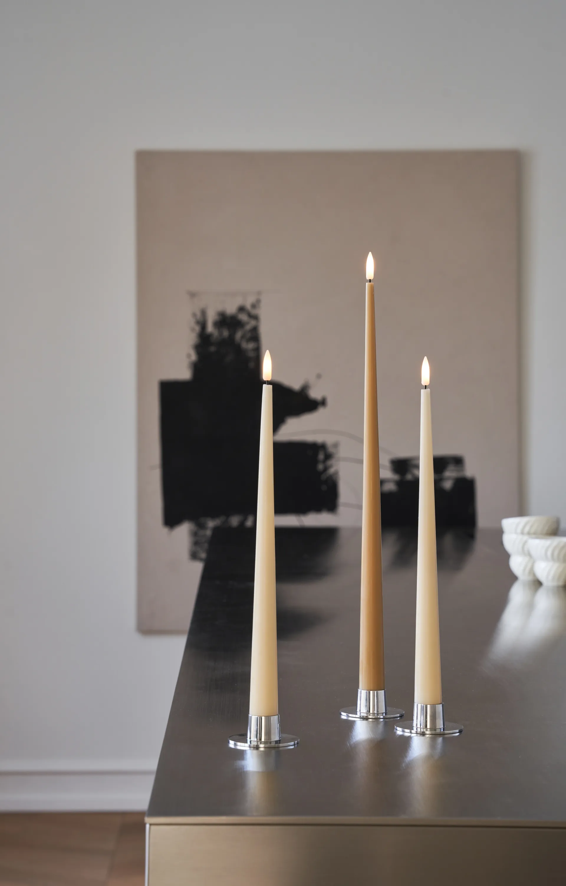 ester & erik kronljus LED 2-pack, 27 Almond butter, 40 cm ester & erik