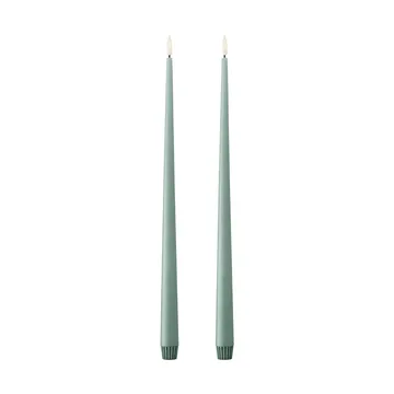 ester & erik kronljus LED 2-pack - 67 Jade stone, 40 cm - ester & erik