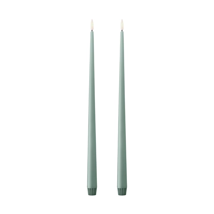 ester & erik kronljus LED 2-pack - 67 Jade stone, 40 cm - Ester & erik