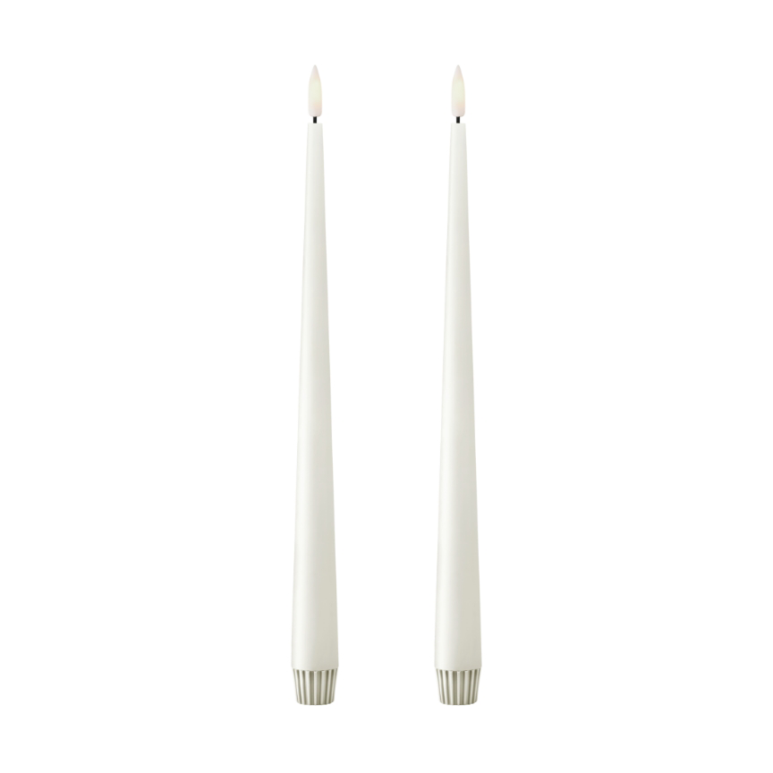 ester & erik kronljus LED 30 cm 2-pack 10 Silky | Skandinavisk Design | Ljusslingor & Dekorationsbelysning | Vit