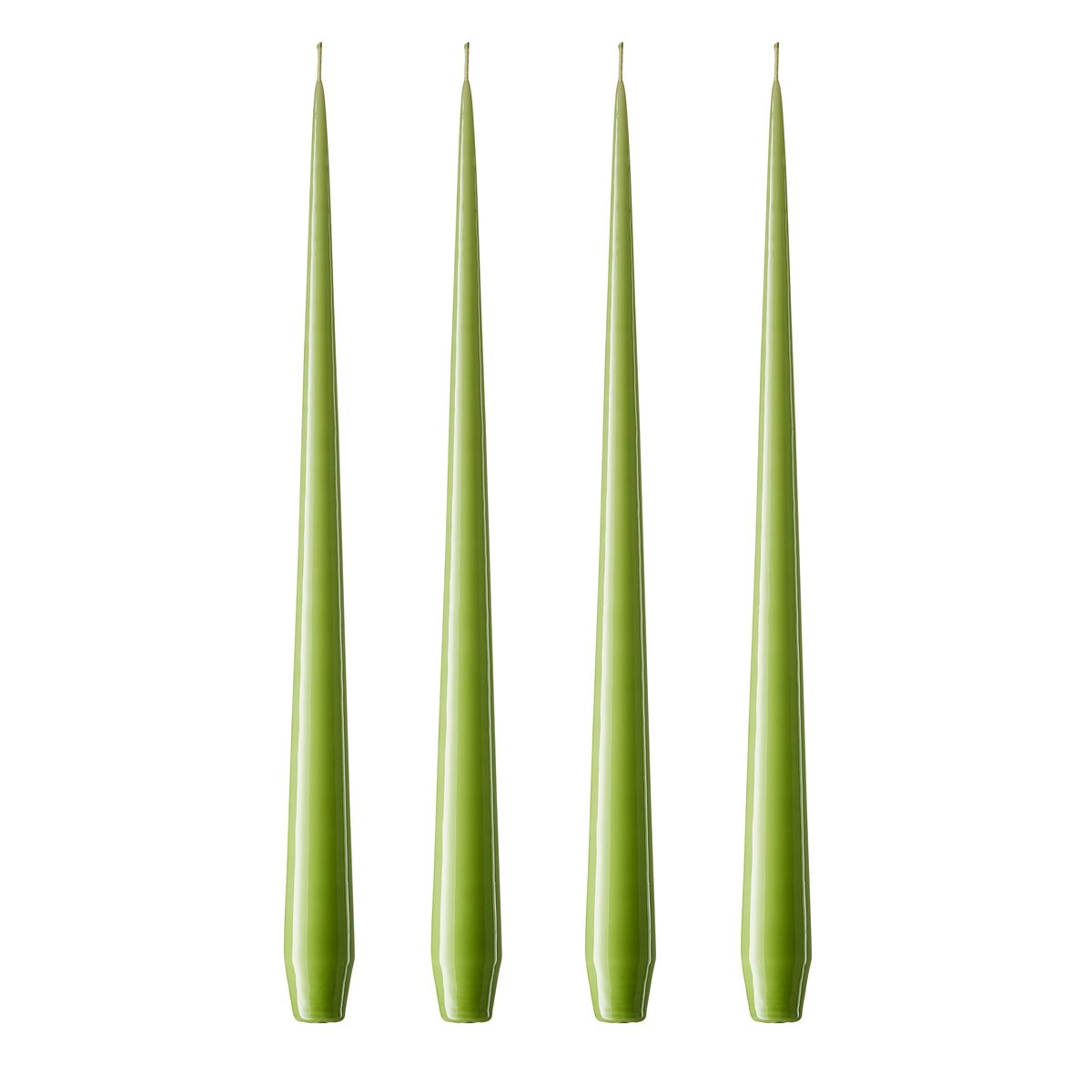 ester & erik ljus 32 cm 4-pack apple bite Lackad | Skandinavisk Design | Ljus | Grön