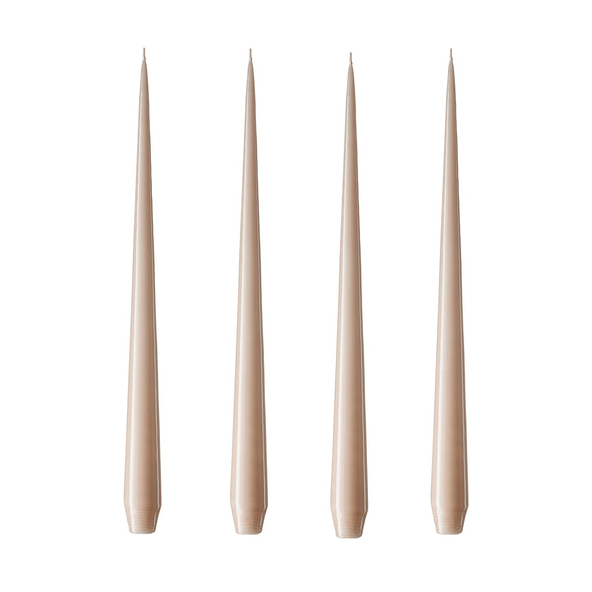 ester & erik ljus 32 cm 4-pack ice latte lackad | Skandinavisk Design | Ljus | Beige