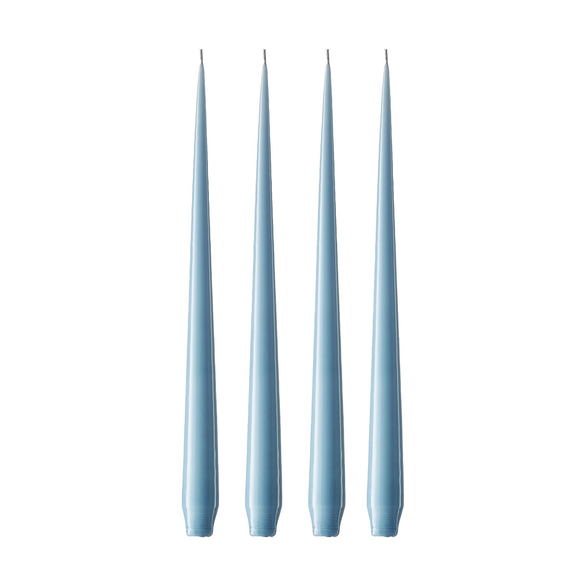 ester & erik ljus 32 cm 4-pack lackad Moon blue 37 | Skandinavisk Design | Ljus | Blå