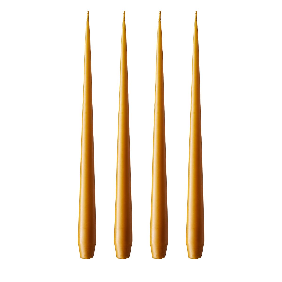 ester & erik ljus 32 cm 4-pack mörk saffran Matt | Skandinavisk Design | Ljus | Orange