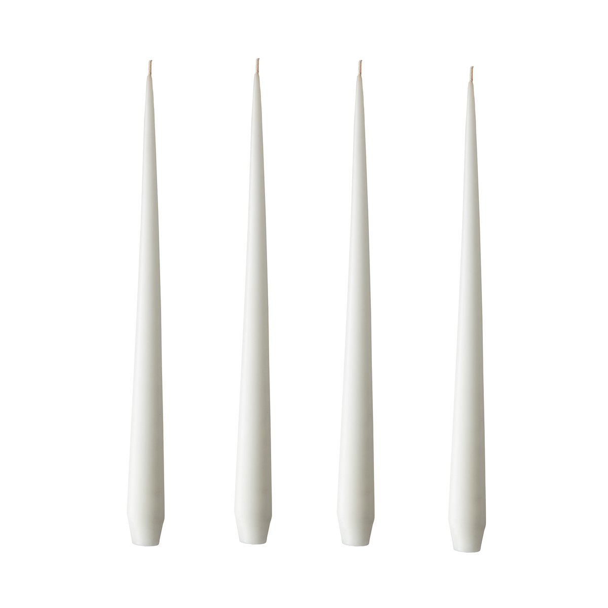 ester & erik ljus 32 cm 4-pack pure white matt | Skandinavisk Design | Ljus | Vit