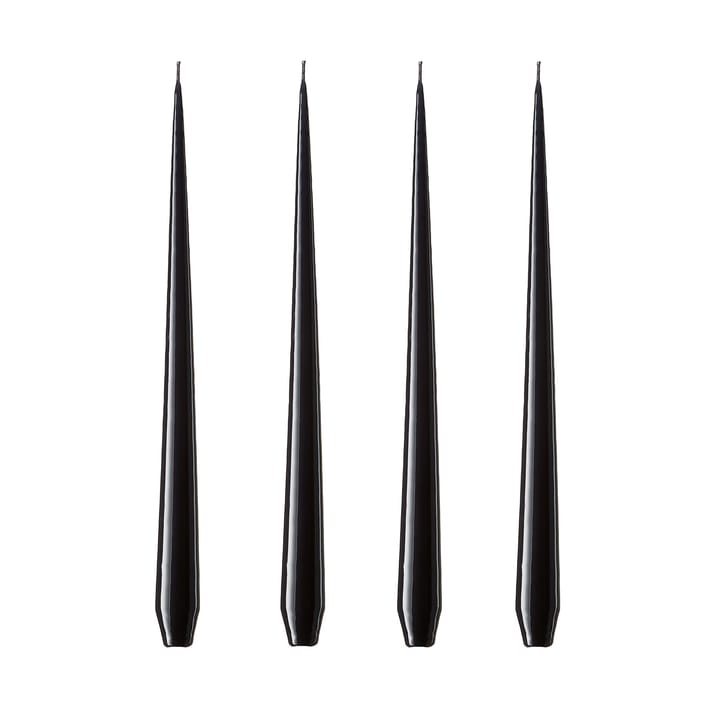 ester & erik ljus 32 cm 4-pack raw black - lackad - ester & erik