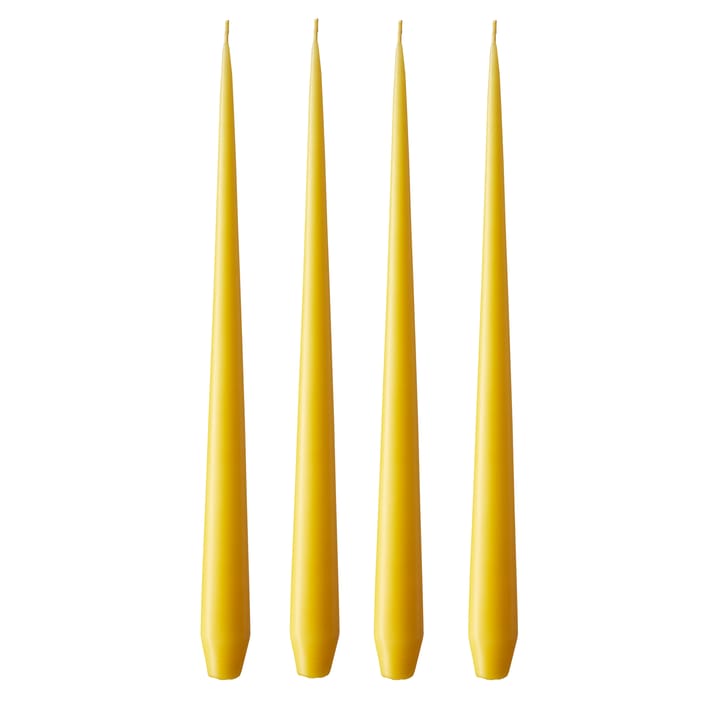 ester & erik ljus 4-pack matt - dark Lemon drop 15/2, 32 cm - Ester & erik